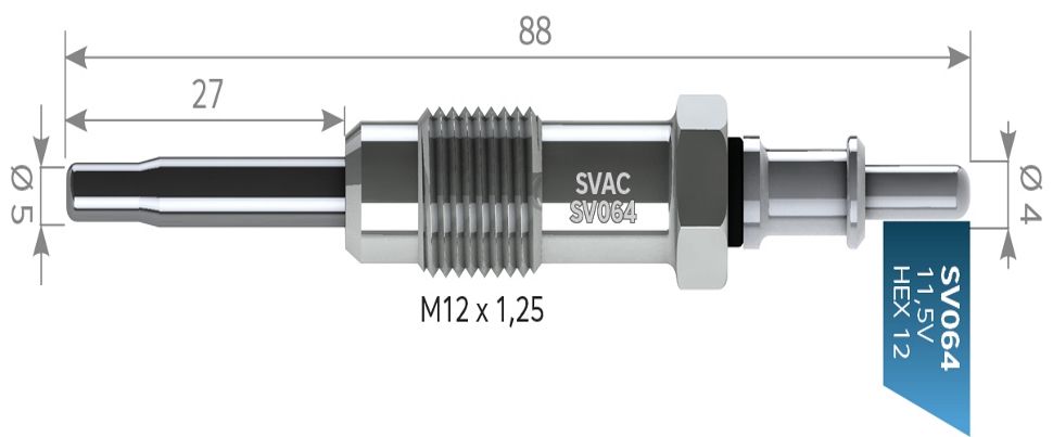 SVAC SV064 KIZDIRMA BUJİSİ E 290-MB SPRINTER 210 MERCEDES