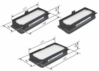 Standart Kabin FiltresiFIAT; PEUGEOT; CITROEN; LAN Expert; Jumpy; Scudo '95; 806; Scudo '04; Evasion; Ulysse '95; Zeta PEU 6447P3; PEU 6447P2;