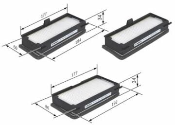 Standart Kabin FiltresiFIAT; PEUGEOT; CITROEN; LAN Expert; Jumpy; Scudo '95; 806; Scudo '04; Evasion; Ulysse '95; Zeta PEU 6447P3; PEU 6447P2;