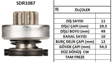 SDR1087  MARS DISLISI-11DIS  CITROEN XMDIESEL -PEUGEOT PARNERKANGO 2133 1030 230352 1006209646 10110300 53657