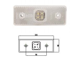 3060-M002 Y00A LED ÖN POZİS.LAM.SOKETLİ  ŞEFFAF