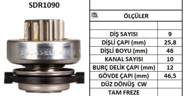 SDR1090  MARS DISLISI-9DIS  RENAULT CLIO I,II -KANGOO,TWINGO 1.2L 1153 231891 1006209704 10111530 53662