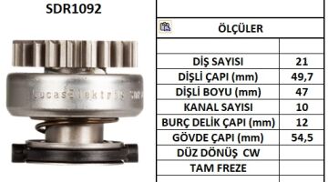 SDR1092  MARS DISLISI-21DIS  FORD KA,KA2,KA3  1.3L