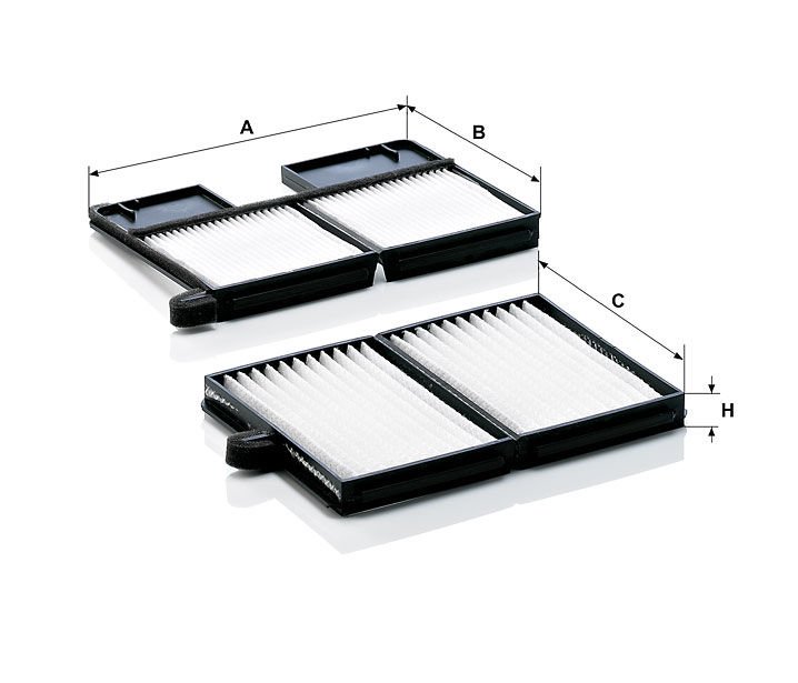 CU 21 001-2 İÇ MEKAN FİLTRESİ TOYOTA TOYOTA Avensis I (T22) Carina E (T19) Picnic 88880-20020  88880-20060