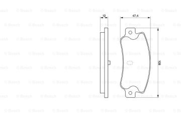 Disk Balata - Arka - [WVA 21107] -  [ 108,8X47X12  Y 10 1.1i Selectronic 199209 - 199512; Uno 1.7 Diesel 198909 - 199403; Uno 1.4 Turbo Diesel 198909 - 199209; Uno 1.7 D Van 199101 - 199403; Croma 2.0 i.e. 199211 - 199612; Uno 1.4 Turbo i.e. 199010 -