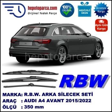 AUDI A4 AVANT MUZ ARKA SİLECEK RBW ARACA ÖZEL (2015→)