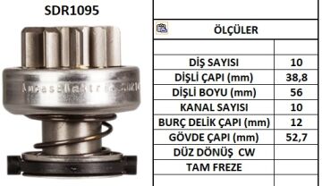 SDR1095  MARS DISLISI-10DIS  TOYOTA CAMRY,CAR INA,COROLLADIZEL 1170 139458 9002336225 10111700