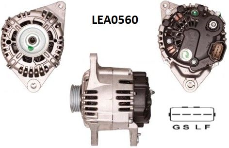 LEA0560  ALTERNATOR 14V/110A HYUNDAI SANTA FE ,SONATA -KIAMAGENTIS -MITSUBISHI  CARISMA,COLT,GALANT,..-VOLVO