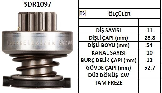 SDR1097  MARS DISLISI-11DIS  RENAULT EXPRESS 1172 9003336286 10111720