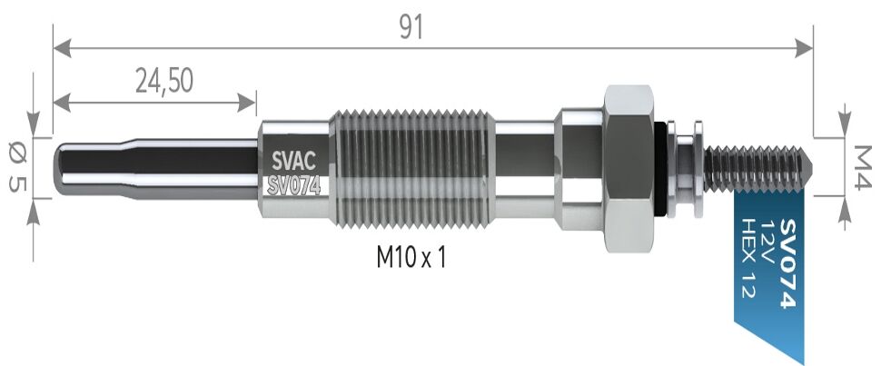 SV074  KIZDIRMA BUJİSİ TMA  NİSSAN 1.7 SUNNY-CHERRY-PULSAR