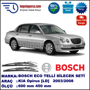 KIA Opirus [LD] 09.03-... 600 / 450 mm. BOSCH ECO Telli Silecek 2'li Takım