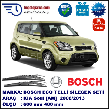 KIA Soul [AM] 09.08-... 600 / 480 mm. BOSCH ECO Telli Silecek 2'li Takım