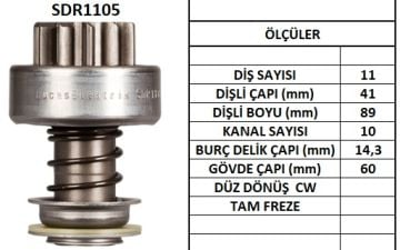 SDR1105  MARS DISLISI-11DIS  DAF AZ 1900 DH,F 2000,2005,2200,2205D - VW LT28D,31D,35D