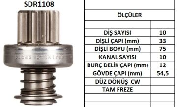 SDR1108  MARS DISLISI-10DIS HATZ 1 D 6018 2058 931 137279 1006209482 1006209914 10109310
