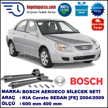 9, 600 / 400 mm. BOSCH AEROECO Aparatlı Muz Silecek