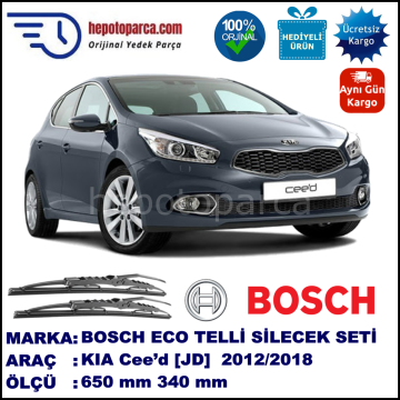 KIA Cee’d [JD] 05.12-... 650 / 340 mm. BOSCH ECO Telli Silecek 2'li Takım