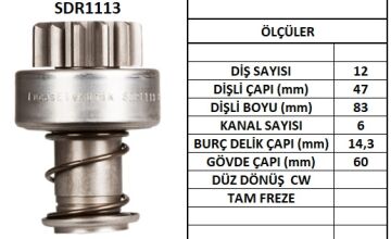 SDR1113  MARS DISLISI-12DIS FORD CARGO MAKO TİP 612 MAKO DİŞLİ 1450 10114500