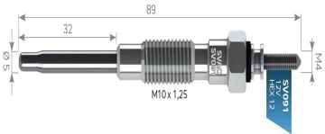 SVAC SV091 KIZDIRMA BUJİSİ TOYOTA PİKAP BUJİ11V (PT144)