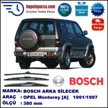 OPEL Monterey [A] 380 mm 09.1991-12.1997 BOSCH Arka Silecek