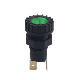 13-002/Y  İKAZ LAMBASI  AMPULLÜ 12 V. 2 W.  T ERMİNALLİ (YEŞİL)