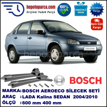 LADA Kalina  11.2004-..., 600 / 400 mm. BOSCH AEROECO Aparatlı Muz Silecek