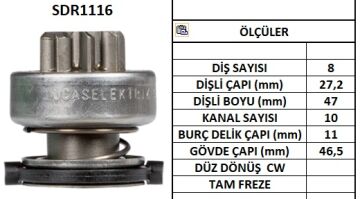 SDR1116  MARS DISLISI-8DIS  BOSCH TIPI NISSAN  ALMERA 1478 10114780 6004AH5018 53642