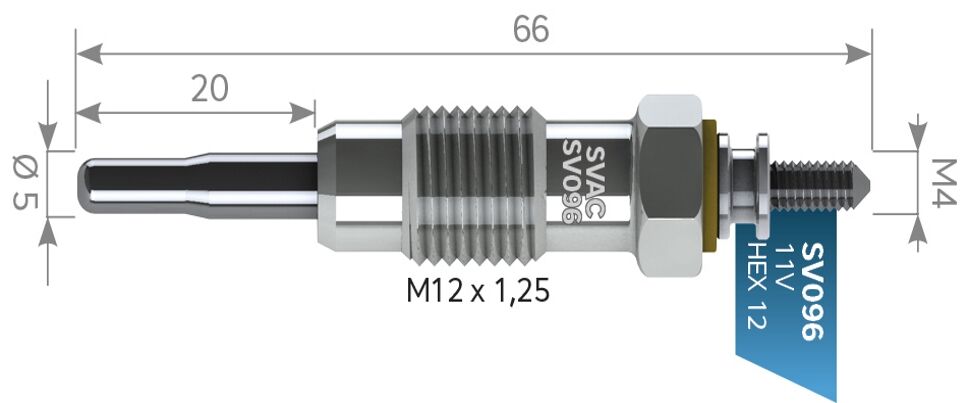 SVAC SV096 KIZDIRMA BUJİSİ RENAULT MASTER 2.5