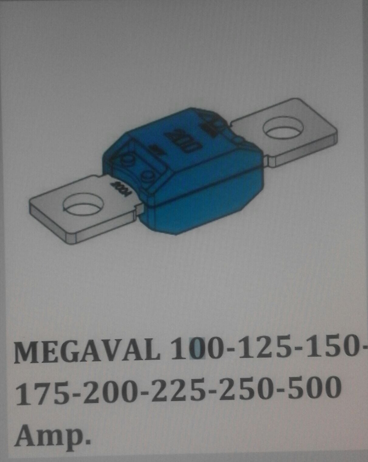 MEGAVAL SİGORTA MTA 150AMP. 0601150 TURUNCU