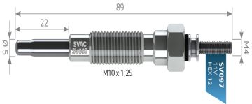 SVAC SV097 KIZDIRMA BUJİSİ CANTER FE-511 FE-711 MITSUBISHI