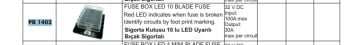 SİGORTA KUTUSU 10LU  LED UYARLI BIÇAK SİGORTA