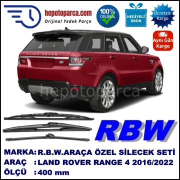 LAND ROVER RANGE ROVER 4 MUZ ARKA SİLECEK RBW ARACA ÖZEL (2016→)
