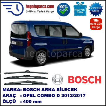 OPEL COMBO D MUZ ARKA SİLECEK RBW ARACA ÖZEL (2012→)