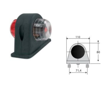 9500-M007 UÇ HAT İŞARET LAMBASI KÜÇÜK 80mm KIRLANGIÇ