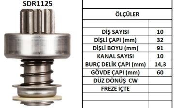SDR1125  MARS DISLISI-10DIS JOHN DEERE 920,16 30,2030 INCE FREZE 2959 304 132697 2006209200 2006209201 10103040 SD018 52878