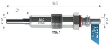 SVAC SV108 KIZDIRMA BUJİSİ DACIA 1.5 DCİ-RENAULT MEGANE