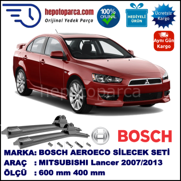 MITSUBISHI Lancer [CY/CZ] 03.2007-..., 600 / 400 mm. BOSCH AEROECO Aparatlı Muz Silecek