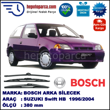 SUZUKI Swift Hatchback [MA] 380 mm 03.1996-12.2004 BOSCH Arka Silecek