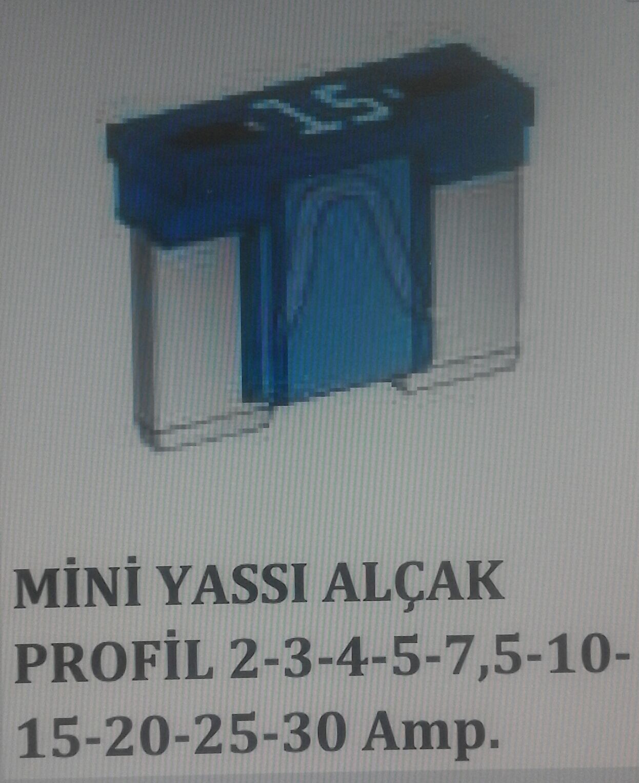 MİNİ YASSI SİGORTA MTA ALÇAK PRO.4 AMP 0600230