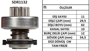 SDR1132  MARS DISLISI-11DIS ALFA ROMEO 33TR,7 5TR - ROVER - CHRYSLER 1641 706 132388 9003336206 10107060