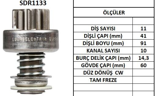 SDR1133  MARS DISLISI-11DIS  DAF F2100,F2103, F2105,F2300 1556 760 132000 2006209537 10107600
