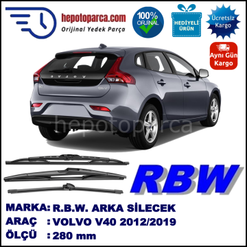 VOLVO V40 2 MUZ ARKA SİLECEK RBW ARACA ÖZEL (2012→)