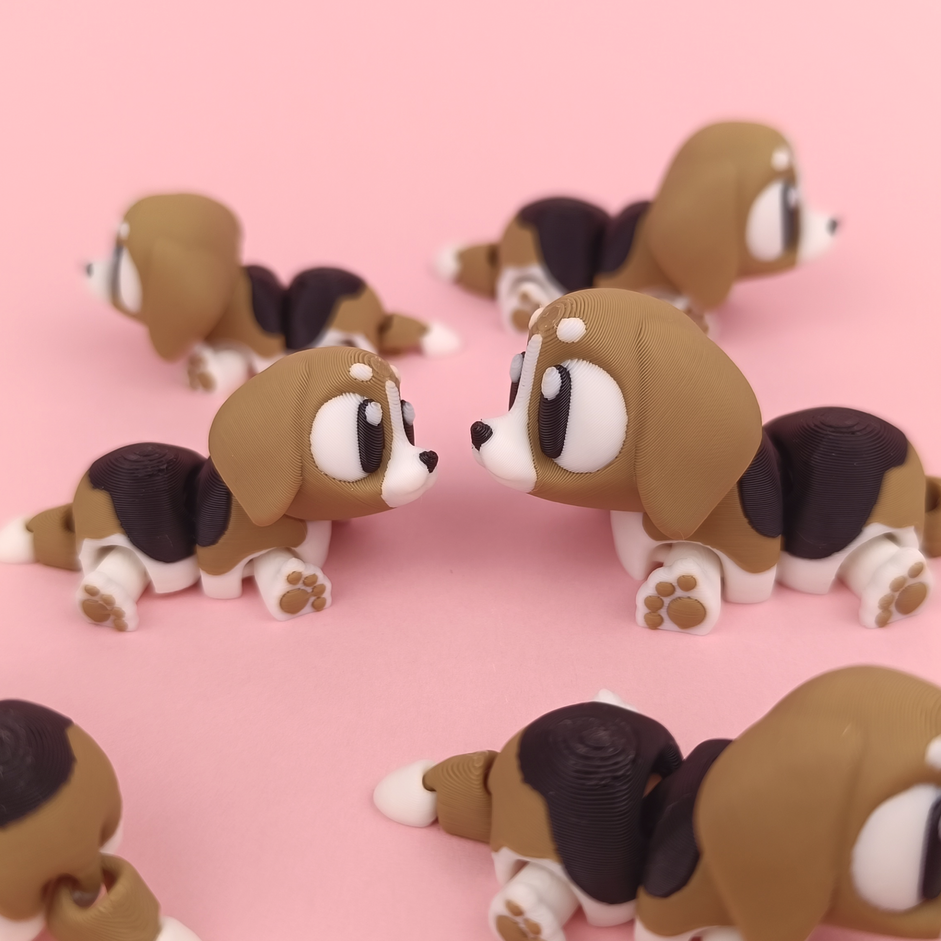 Coffeecraft Sevimli Beagle Köpek - Hem Oyuncak Figür Hem Anahtarlık