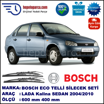 LADA Kalina  11.04-... 600 / 400 mm. BOSCH ECO Telli Silecek 2'li Takım