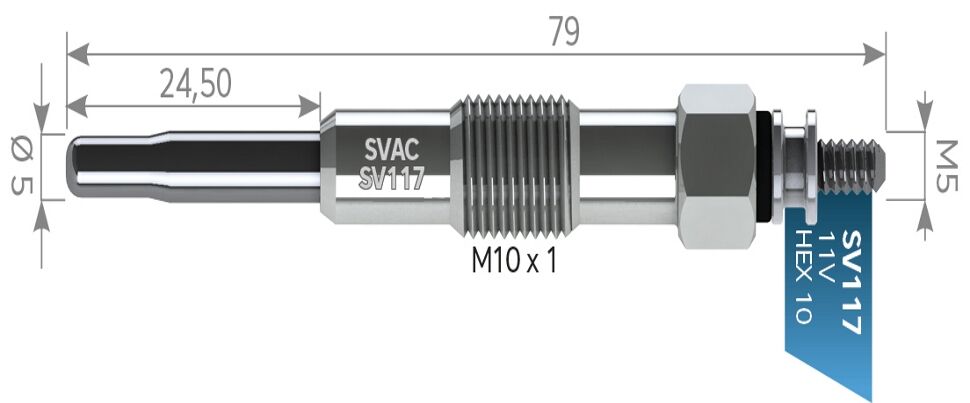 SVAC SV117 KIZDIRMA BUJİSİ FRONTERA 2,5TD GRAND JEEP OPEL