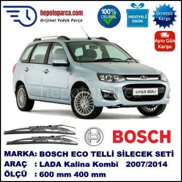 LADA Kalina Kombi  07.07-... 600 / 400 mm. BOSCH ECO Telli Silecek 2'li Takım