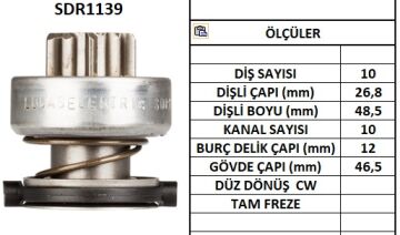 SDR1139  MARS DISLISI-10DIS FORD COURIER 1.6, FIESTA 1.2,1.4SIK FREZE 2073 938 137981 1006209629 1006209929 1019380