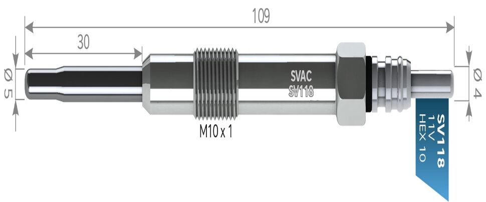SV118 KIZDIRMA BUJİSİ ALFA 147-159 DOBLO 1,9TD ALFA ROMEO FİAT PUNTO