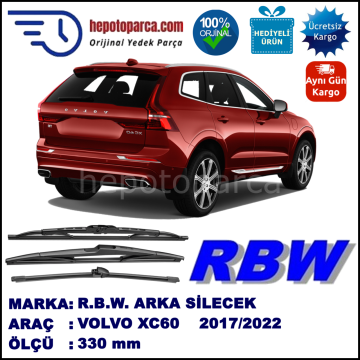 VOLVO XC60 2 MUZ ARKA SİLECEK RBW ARACA ÖZEL (2017→)