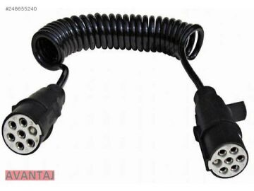 ELEKTRIK KABLOSU - 7 PIN - ERKEK ''S'' SOKETLİ - 3,5 DORSE KABLOSU