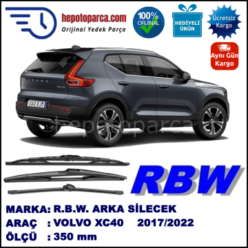 VOLVO XC40 MUZ ARKA SİLECEK RBW ARACA ÖZEL (2017→)
